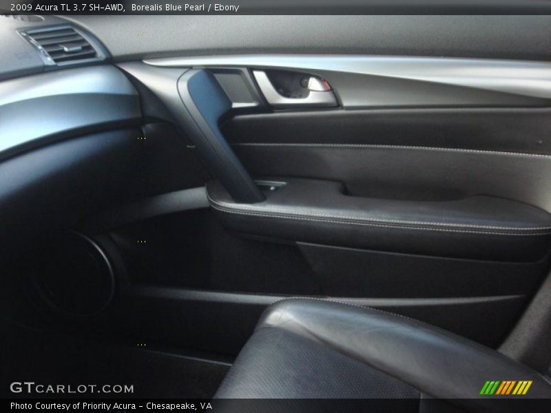 Borealis Blue Pearl / Ebony 2009 Acura TL 3.7 SH-AWD