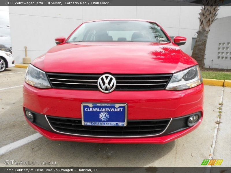 Tornado Red / Titan Black 2012 Volkswagen Jetta TDI Sedan