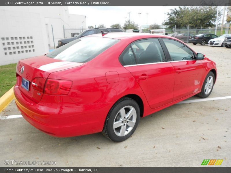Tornado Red / Titan Black 2012 Volkswagen Jetta TDI Sedan