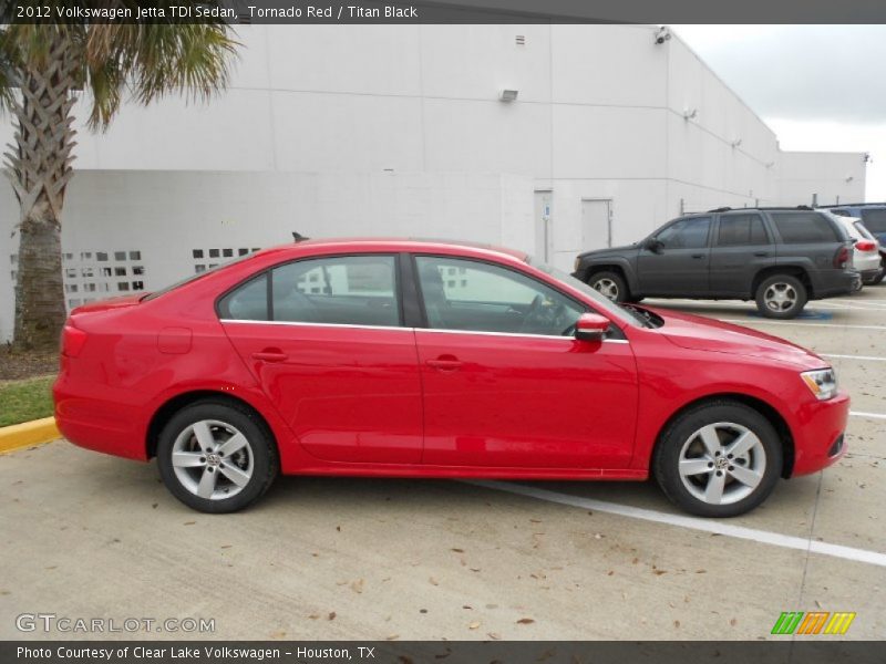 Tornado Red / Titan Black 2012 Volkswagen Jetta TDI Sedan