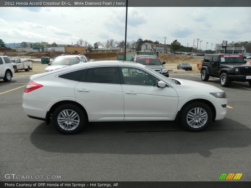 White Diamond Pearl / Ivory 2012 Honda Accord Crosstour EX-L
