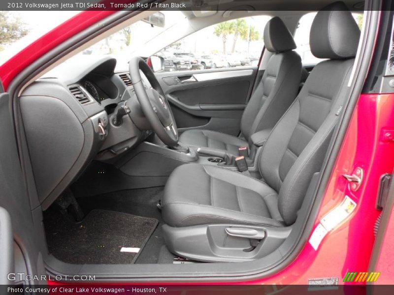 Tornado Red / Titan Black 2012 Volkswagen Jetta TDI Sedan