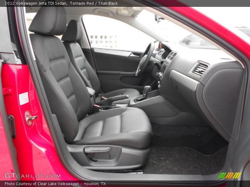 Tornado Red / Titan Black 2012 Volkswagen Jetta TDI Sedan