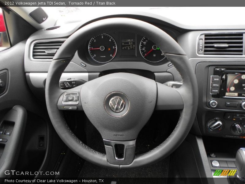 Tornado Red / Titan Black 2012 Volkswagen Jetta TDI Sedan
