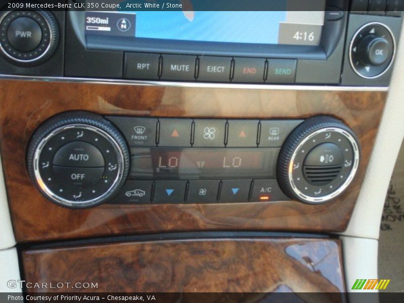 Arctic White / Stone 2009 Mercedes-Benz CLK 350 Coupe