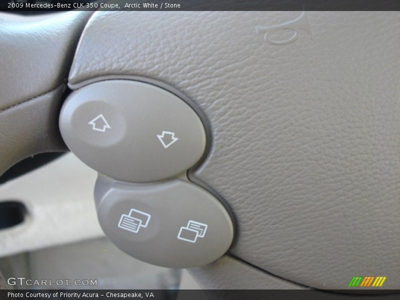 Arctic White / Stone 2009 Mercedes-Benz CLK 350 Coupe