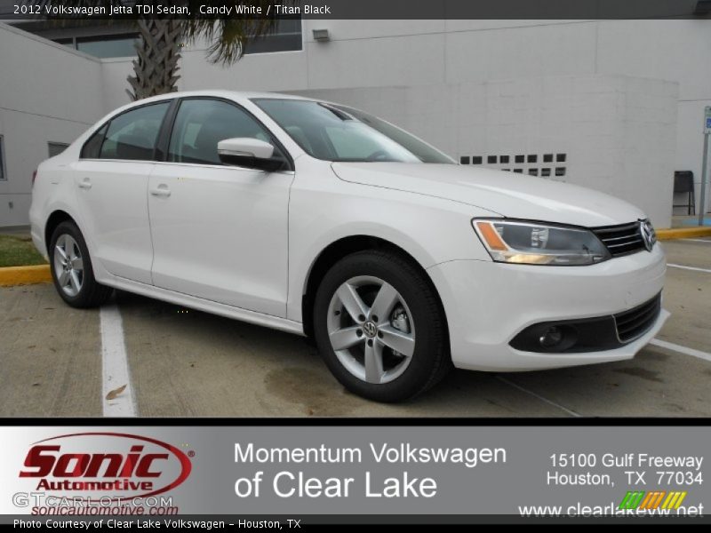 Candy White / Titan Black 2012 Volkswagen Jetta TDI Sedan