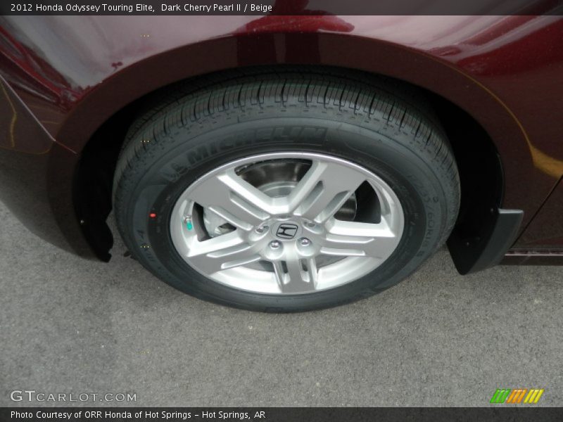 Dark Cherry Pearl II / Beige 2012 Honda Odyssey Touring Elite
