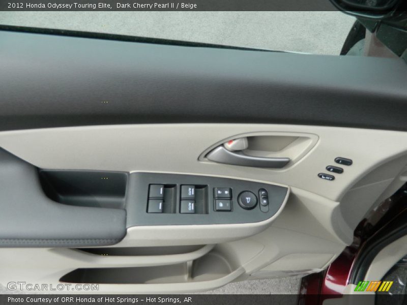 Dark Cherry Pearl II / Beige 2012 Honda Odyssey Touring Elite
