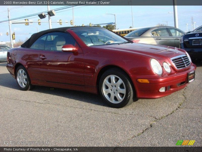 Firemist Red Metallic / Oyster 2003 Mercedes-Benz CLK 320 Cabriolet