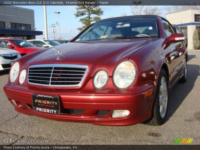 Firemist Red Metallic / Oyster 2003 Mercedes-Benz CLK 320 Cabriolet