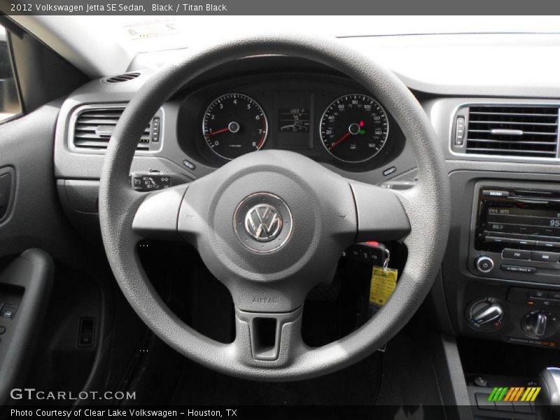 Black / Titan Black 2012 Volkswagen Jetta SE Sedan