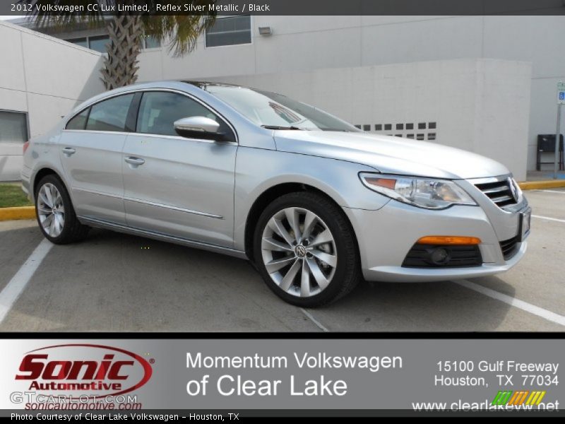 Reflex Silver Metallic / Black 2012 Volkswagen CC Lux Limited