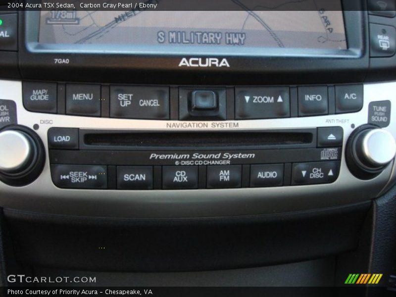 Carbon Gray Pearl / Ebony 2004 Acura TSX Sedan
