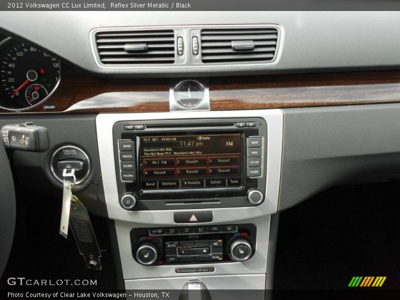 Reflex Silver Metallic / Black 2012 Volkswagen CC Lux Limited