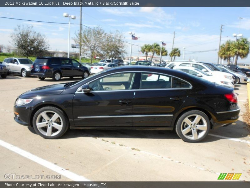 Deep Black Metallic / Black/Cornsilk Beige 2012 Volkswagen CC Lux Plus