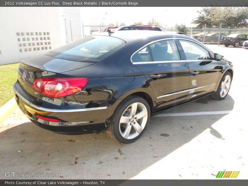 Deep Black Metallic / Black/Cornsilk Beige 2012 Volkswagen CC Lux Plus