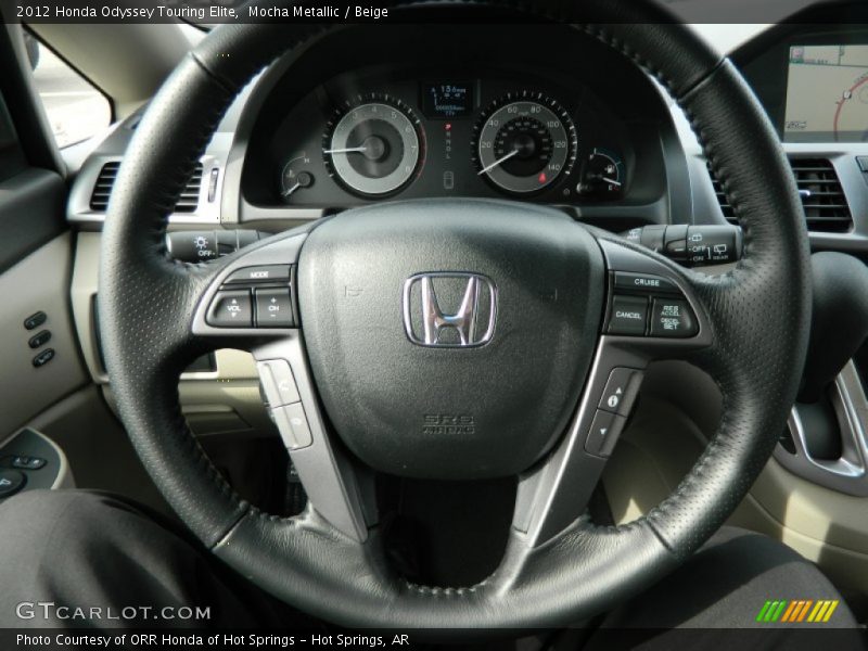 Mocha Metallic / Beige 2012 Honda Odyssey Touring Elite