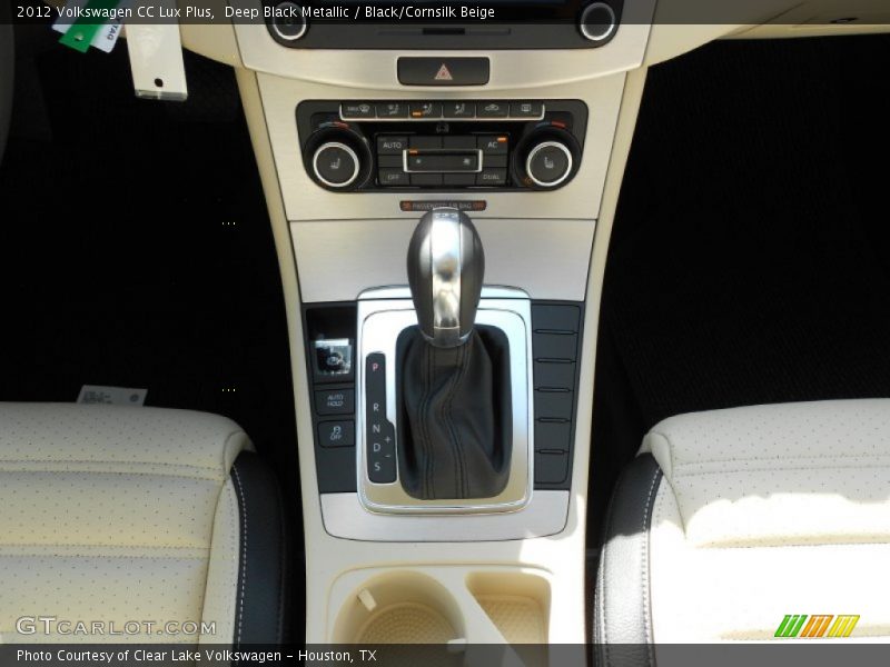 Deep Black Metallic / Black/Cornsilk Beige 2012 Volkswagen CC Lux Plus