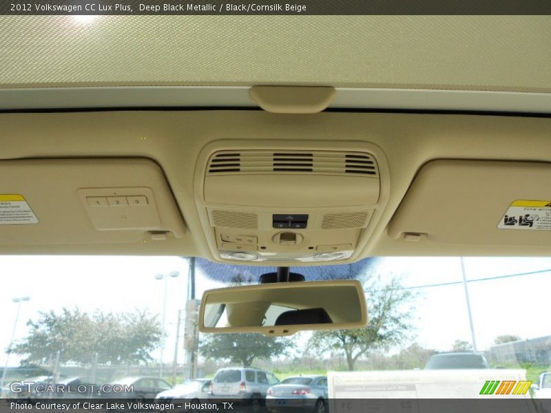 Deep Black Metallic / Black/Cornsilk Beige 2012 Volkswagen CC Lux Plus