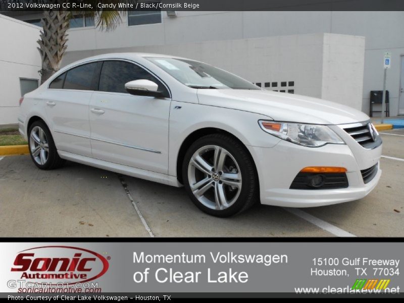 Candy White / Black/Cornsilk Beige 2012 Volkswagen CC R-Line