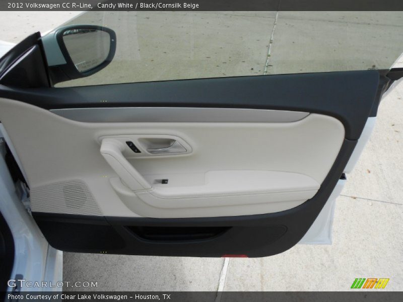 Candy White / Black/Cornsilk Beige 2012 Volkswagen CC R-Line
