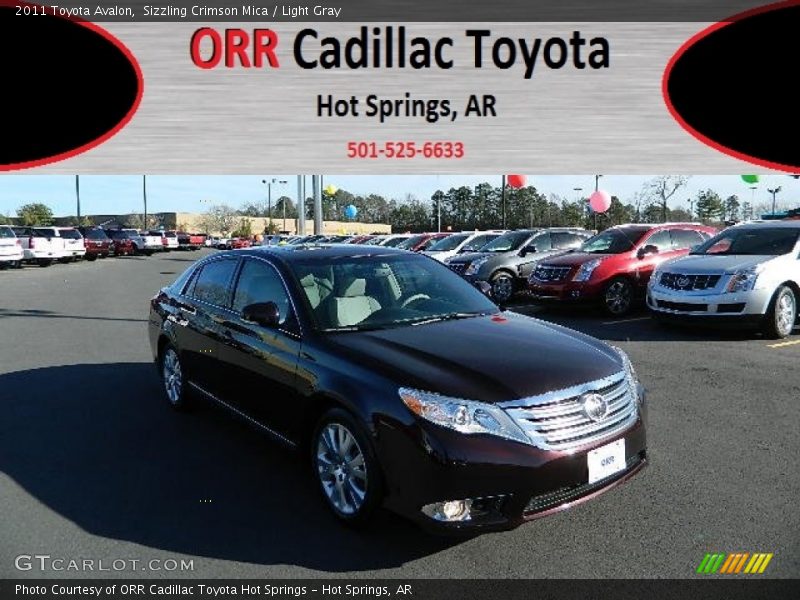 Sizzling Crimson Mica / Light Gray 2011 Toyota Avalon