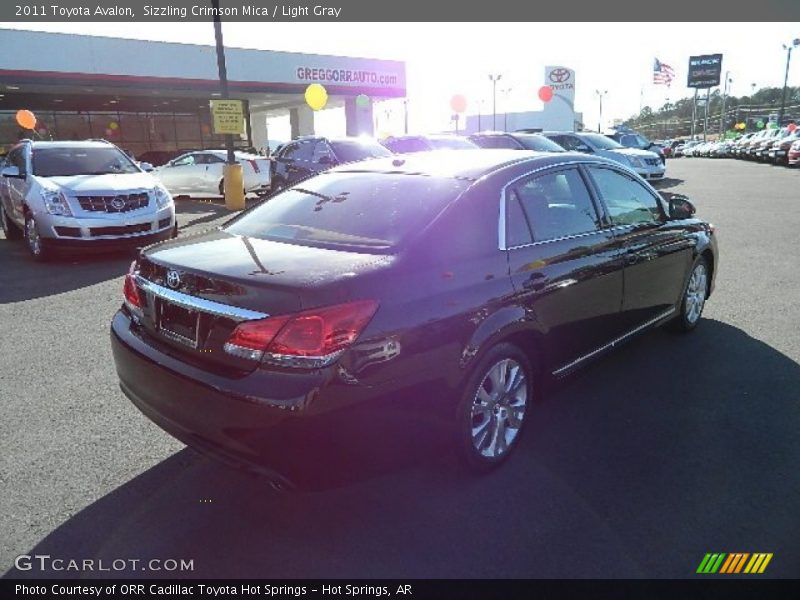 Sizzling Crimson Mica / Light Gray 2011 Toyota Avalon