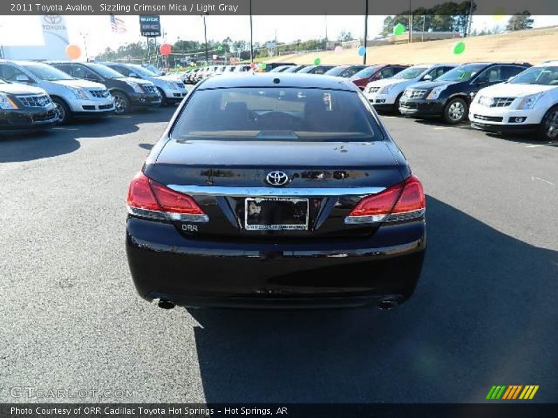 Sizzling Crimson Mica / Light Gray 2011 Toyota Avalon