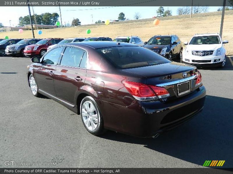 Sizzling Crimson Mica / Light Gray 2011 Toyota Avalon
