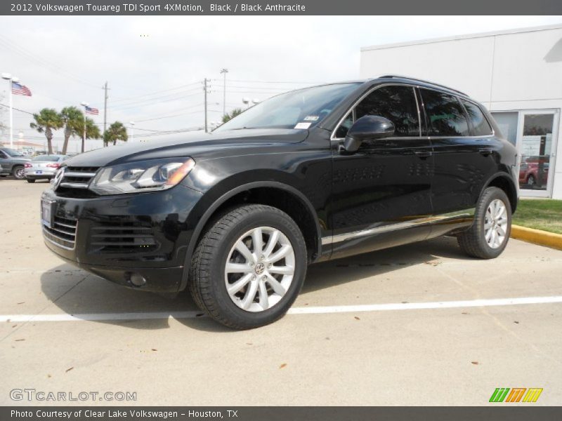 Black / Black Anthracite 2012 Volkswagen Touareg TDI Sport 4XMotion