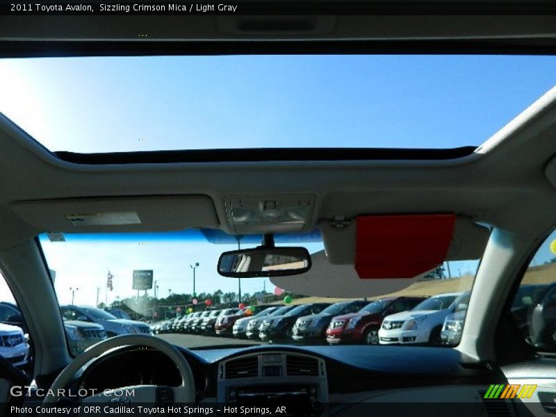 Sizzling Crimson Mica / Light Gray 2011 Toyota Avalon
