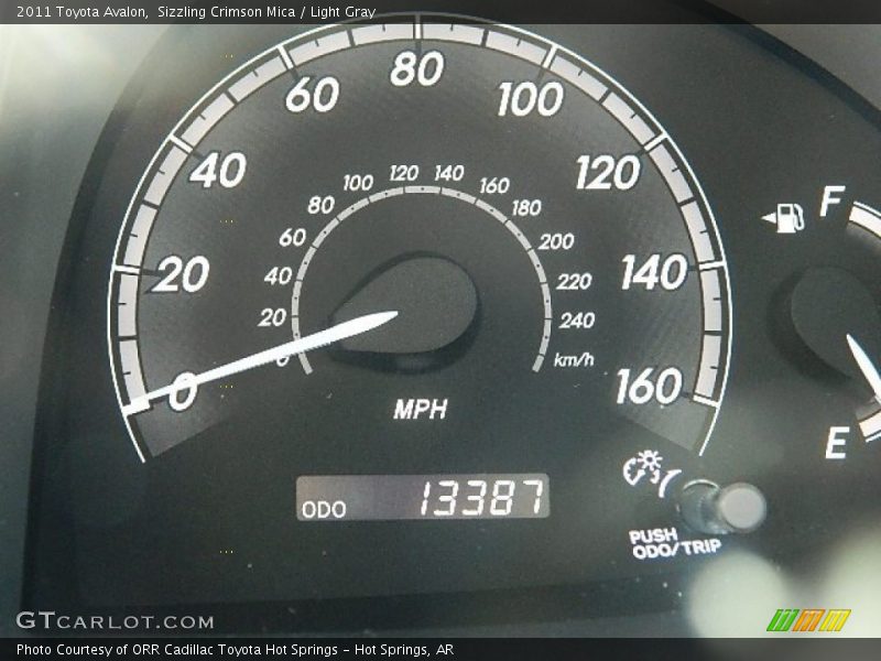 Sizzling Crimson Mica / Light Gray 2011 Toyota Avalon