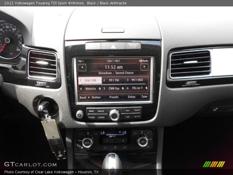 Black / Black Anthracite 2012 Volkswagen Touareg TDI Sport 4XMotion