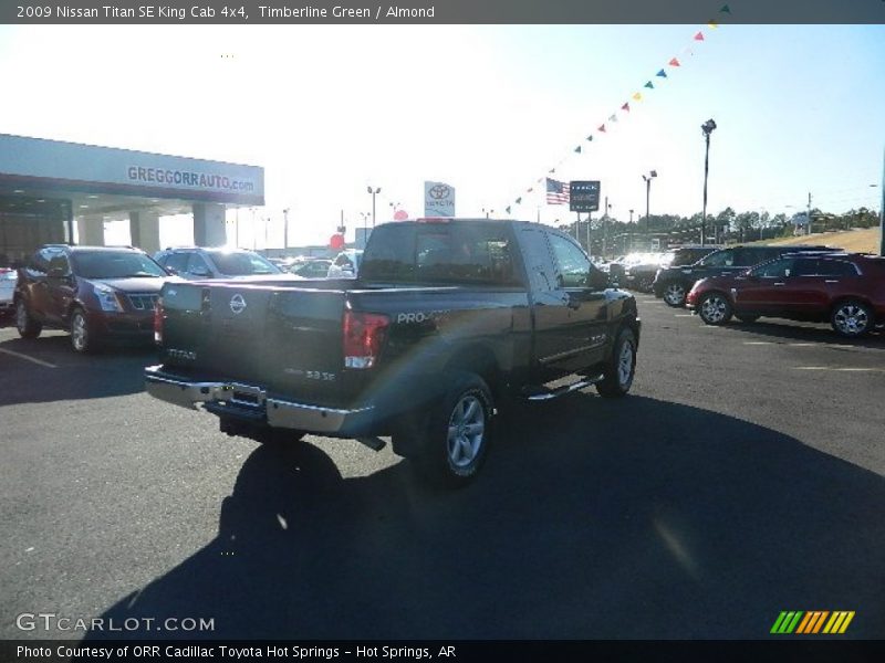 Timberline Green / Almond 2009 Nissan Titan SE King Cab 4x4