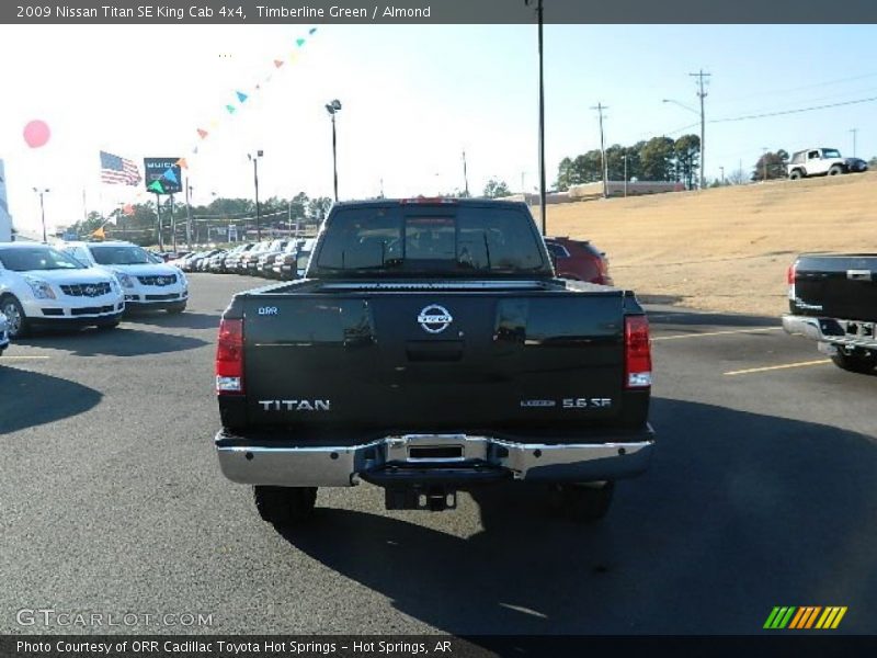 Timberline Green / Almond 2009 Nissan Titan SE King Cab 4x4