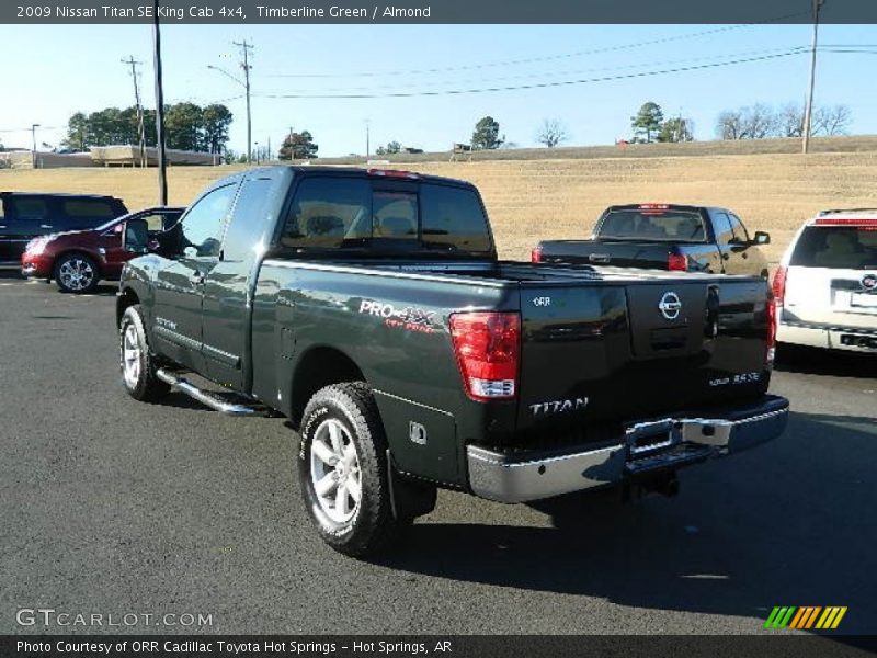 Timberline Green / Almond 2009 Nissan Titan SE King Cab 4x4