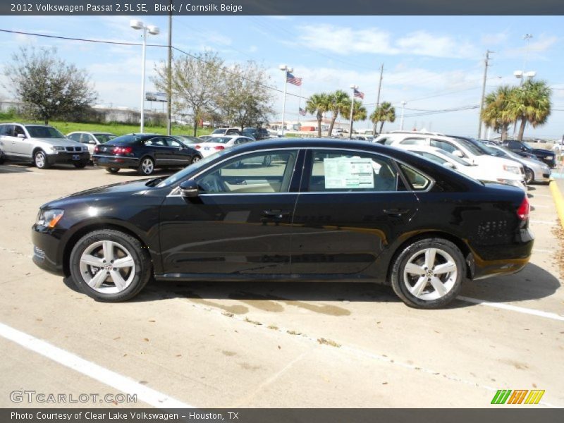 Black / Cornsilk Beige 2012 Volkswagen Passat 2.5L SE