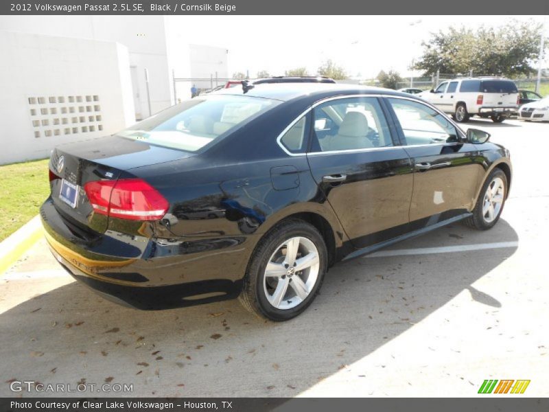 Black / Cornsilk Beige 2012 Volkswagen Passat 2.5L SE