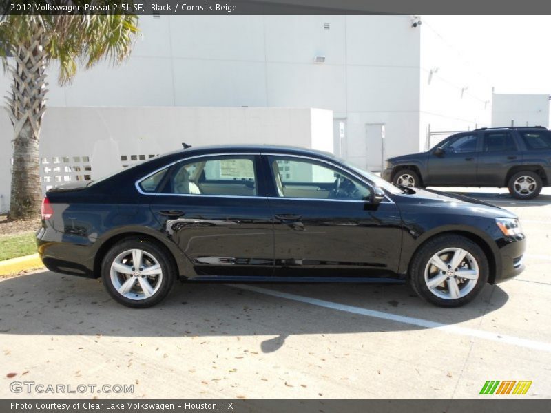 Black / Cornsilk Beige 2012 Volkswagen Passat 2.5L SE