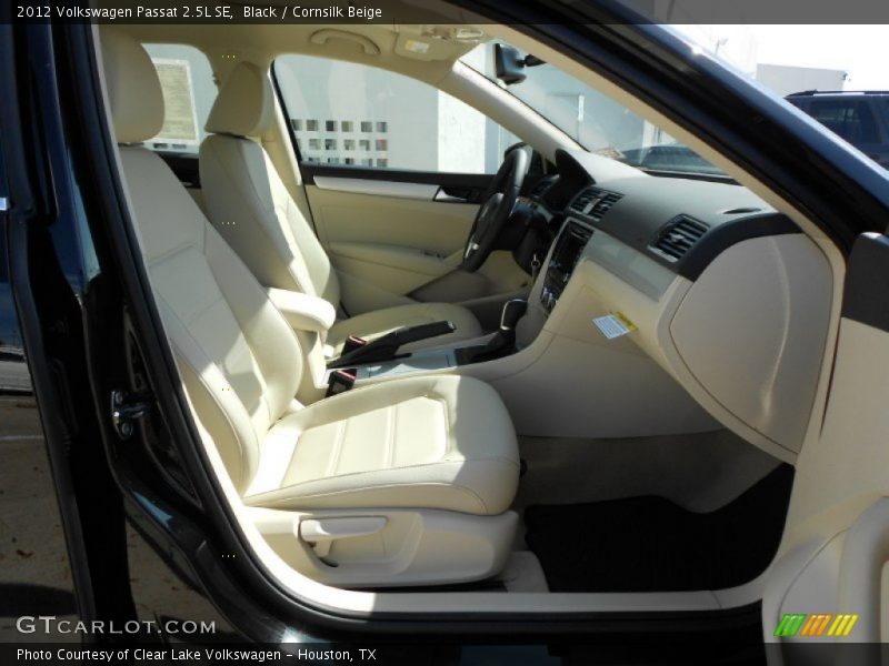 Black / Cornsilk Beige 2012 Volkswagen Passat 2.5L SE