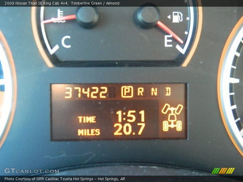 Timberline Green / Almond 2009 Nissan Titan SE King Cab 4x4