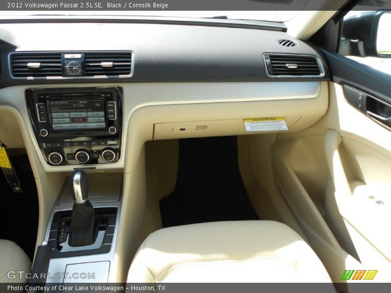 Black / Cornsilk Beige 2012 Volkswagen Passat 2.5L SE