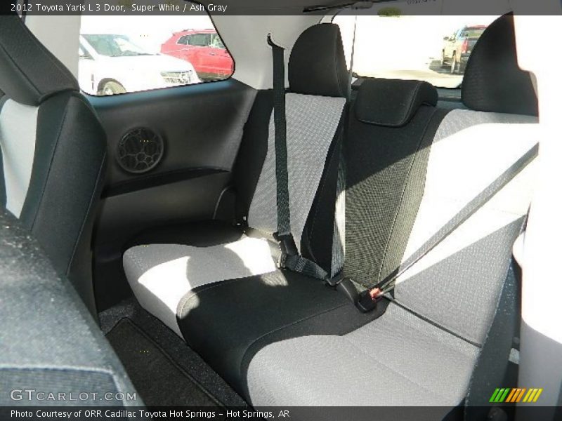 Super White / Ash Gray 2012 Toyota Yaris L 3 Door