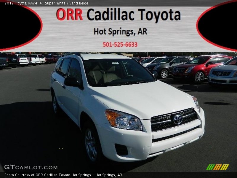 Super White / Sand Beige 2012 Toyota RAV4 I4