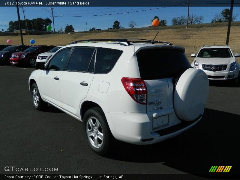Super White / Sand Beige 2012 Toyota RAV4 I4