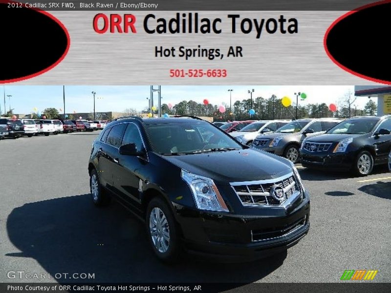 Black Raven / Ebony/Ebony 2012 Cadillac SRX FWD