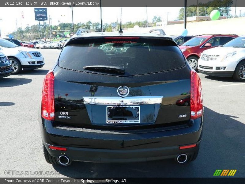 Black Raven / Ebony/Ebony 2012 Cadillac SRX FWD