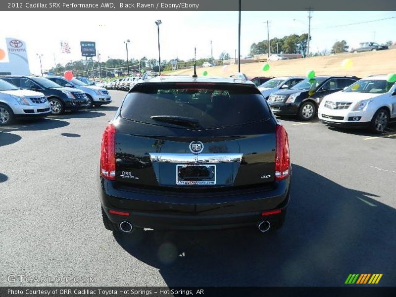 Black Raven / Ebony/Ebony 2012 Cadillac SRX Performance AWD