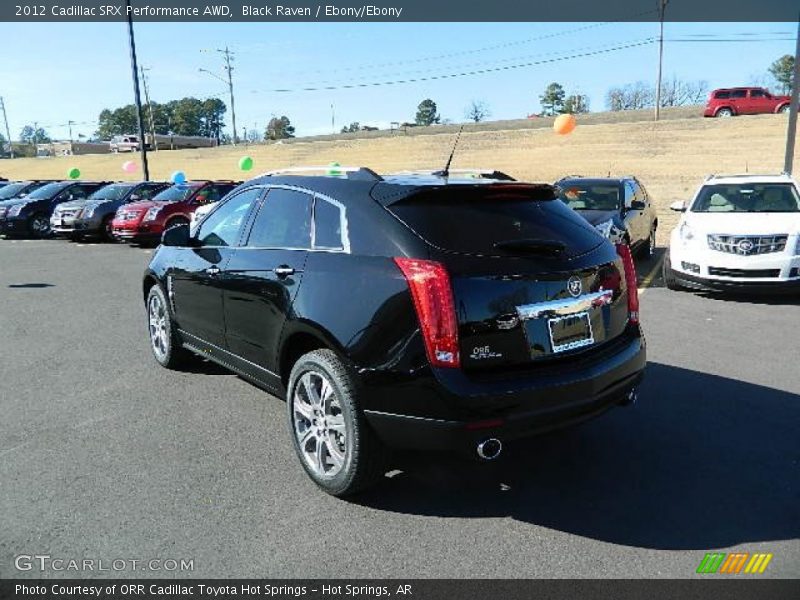 Black Raven / Ebony/Ebony 2012 Cadillac SRX Performance AWD